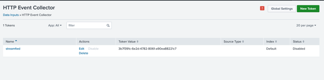 Stream configuration