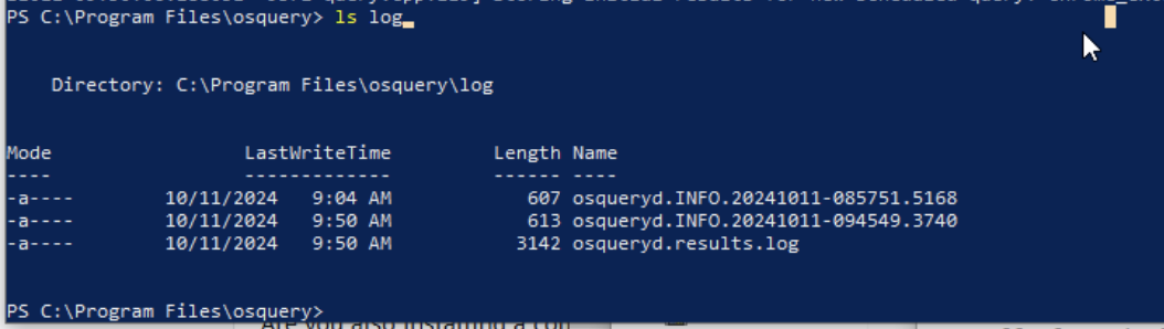 OSquery data in Splunk osquery index