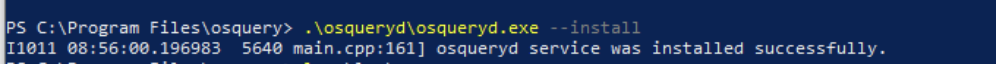 Palantir config files copied to osquery folder