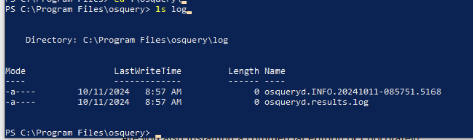 osqueryd.results.log accumulating data