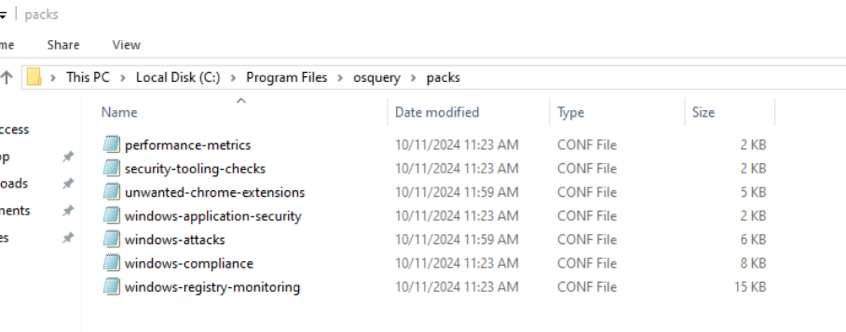 OSquery daemon running with Palantir config on Linux