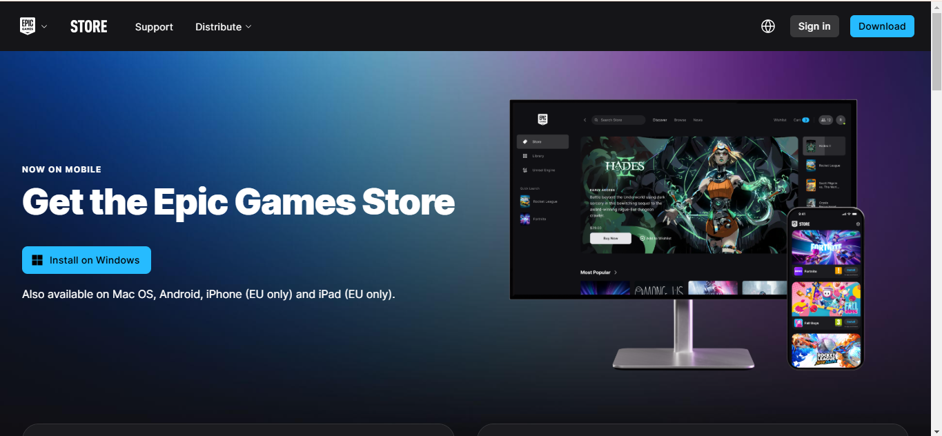Epic Games Launcher install